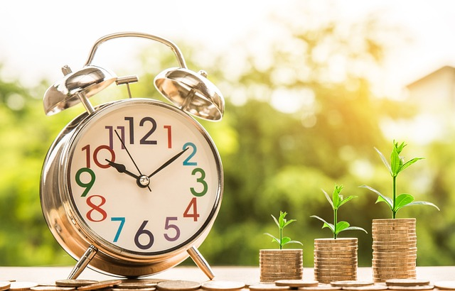 clock, money, growth, headway line of credit