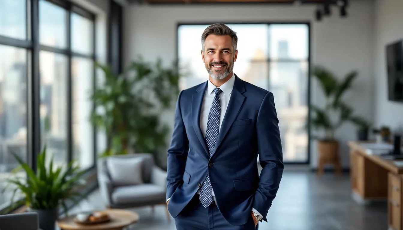 A confident small business owner stands in their shop, smiling, after successfully obtaining a cash flow business loan. The owner appears optimistic about their future cash flow and business performance, highlighting the positive impact of cash flow lending on their entrepreneurial journey.